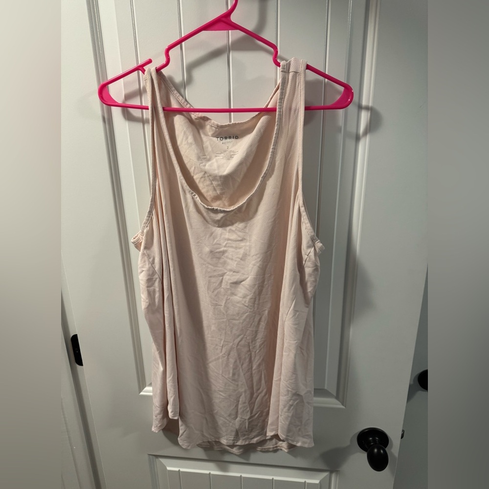 Torrid Tan Asymmetrical Sleeveless Tank Top